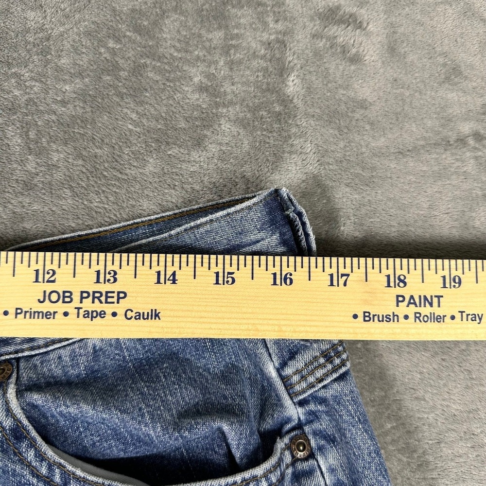 VINTAGE Riders Jeans Men 32x29 Blue Cinch Back Relaxed Straight Denim High Rise - Picture 3 of 7